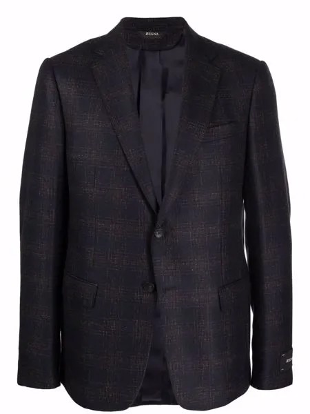 Z Zegna однобортный пиджак в клетку
