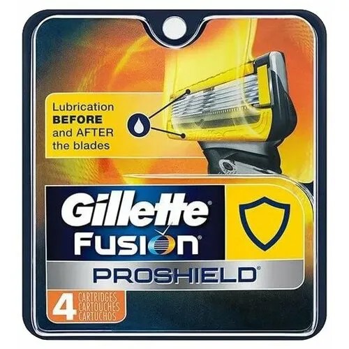 Сменные кассеты Gillette Fusion5 ProShield, 4 шт.