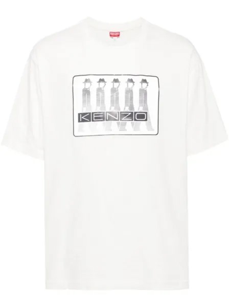 Kenzo футболка с логотипом, белый