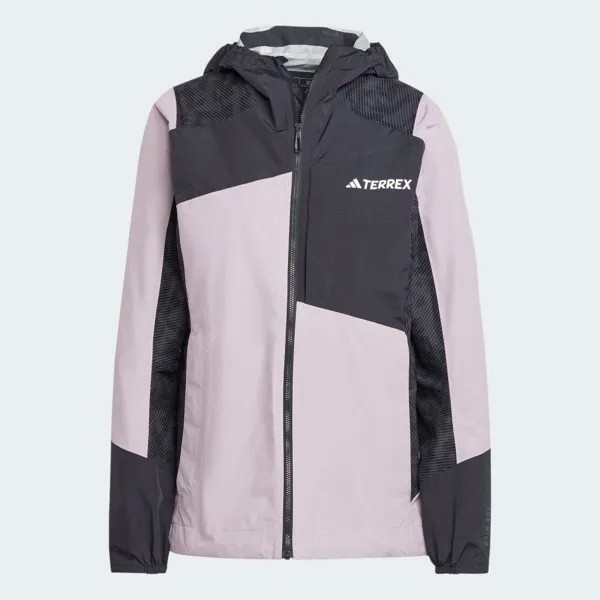 Куртка-дождевик Adidas Terrex Multi 2l, лиловый/черный