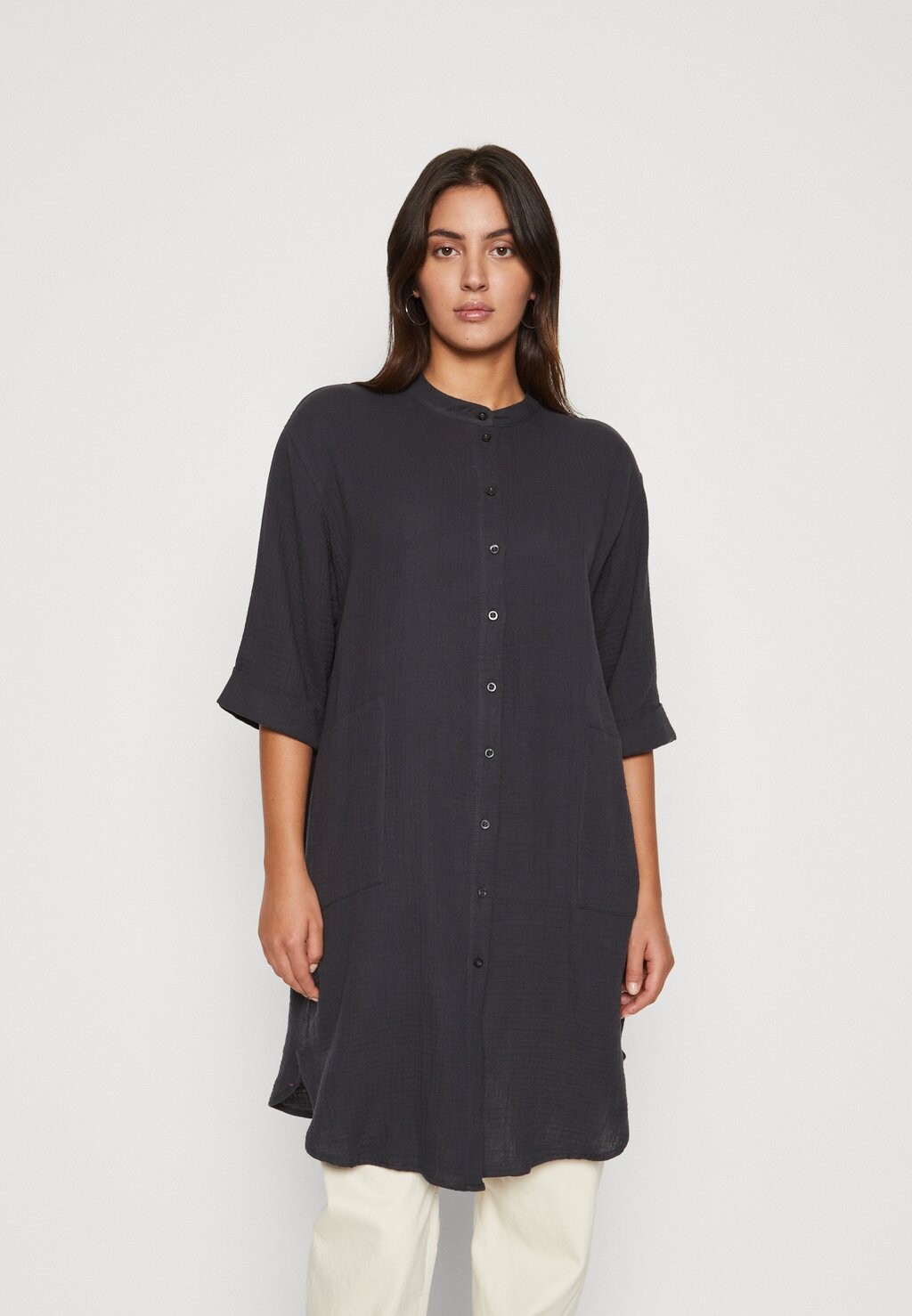 Блузка-рубашка THEIS LIFE 3/4 OVERSIZED JDY, цвет phantom