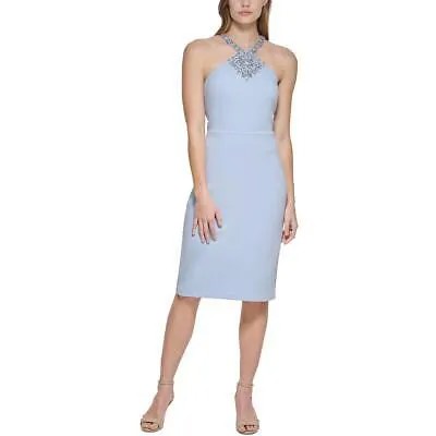 Женское синее коктейльное и вечернее платье с бретелькой Vince Camuto 8 BHFO 5553