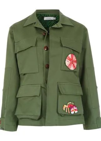 Isolda куртка Army с нашивками