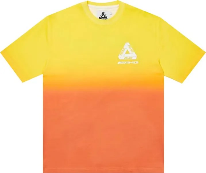 Футболка Palace x AMG 2.0 Los Angeles T-Shirt 'Yellow/Red', разноцветный