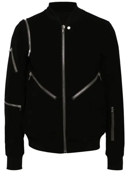 Бомбер с молниями Rick Owens, черный