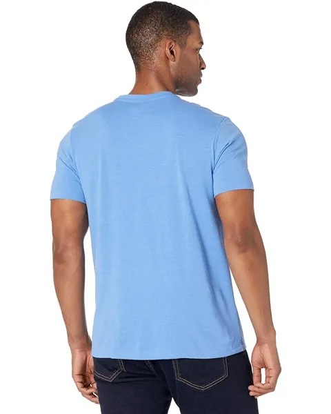 Футболка U.S. POLO ASSN. Solid Crew Neck Pocket T-Shirt, цвет Palace Blue Heather