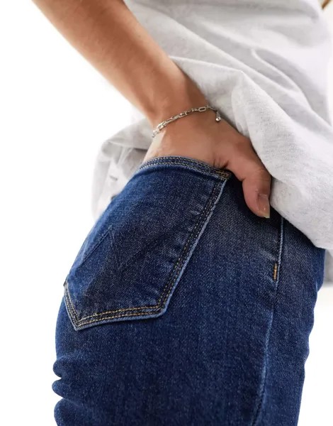 Джинсы прямого кроя Wrangler темно-синего цвета
