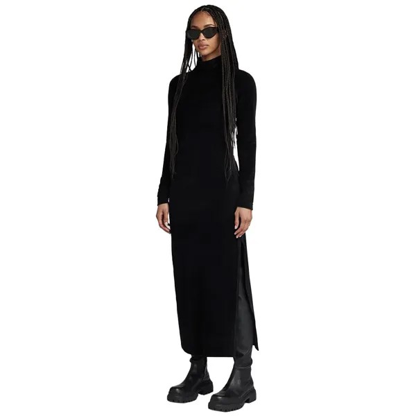 Платье G-Star Velvet Slit, черный
