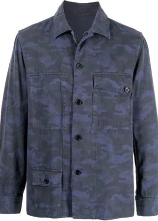 PS Paul Smith куртка-рубашка с камуфляжным принтом