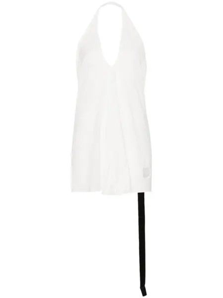 Rick Owens DRKSHDW топ из джерси с вырезом халтер, белый