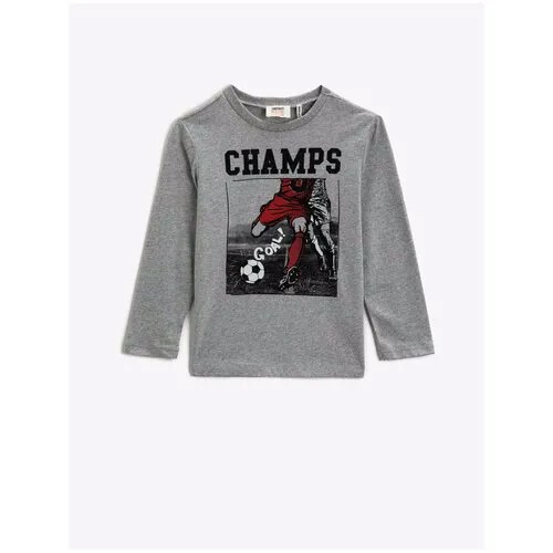 Лонгслив KOTON BOYS, 2KKB16698OK, цвет: GREY, размер: 3-4