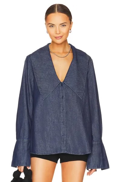 Рубашка WeWoreWhat Collar Dani, цвет Undone Blue