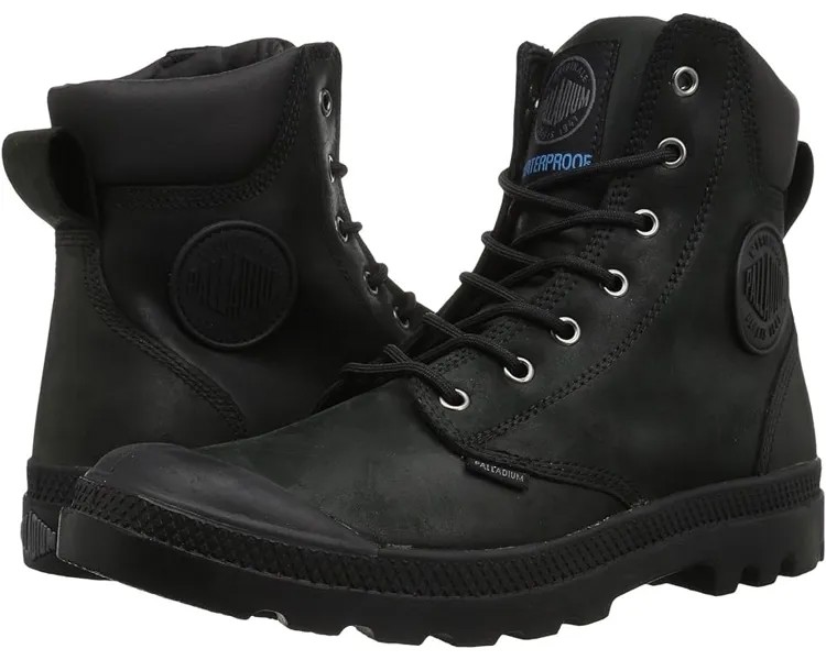 Ботинки Palladium Pampa Cuff WP Lux, цвет Black/Black