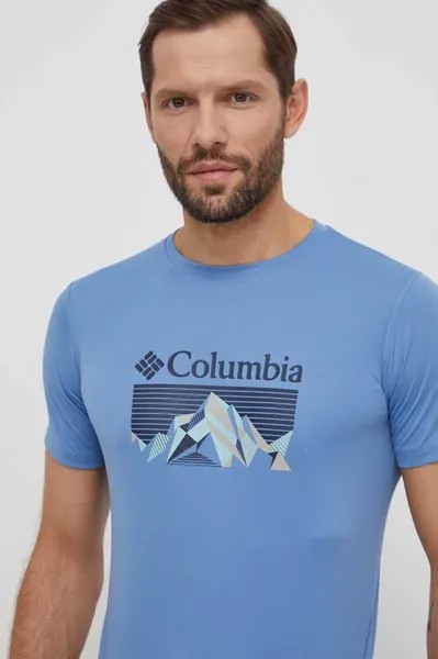 Спортивная футболка с нулевыми правилами и нулевыми правилами Columbia, синий