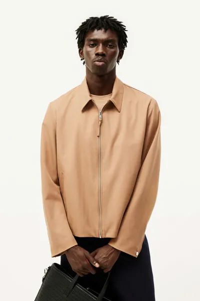 Короткая куртка из твила обычного кроя H&M, коричневый