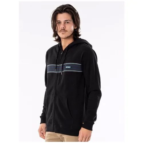 Толстовка Rip Curl SURF REVIVAL Z/T HOOD, Пол М, Цвет 90 BLACK, РазмерS