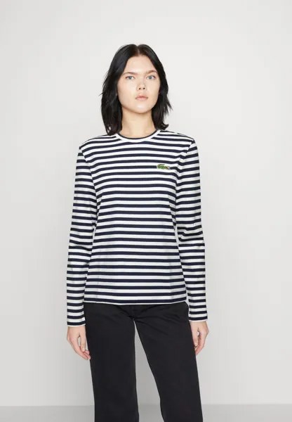 Футболка с длинным рукавом Lacoste, морской/мука