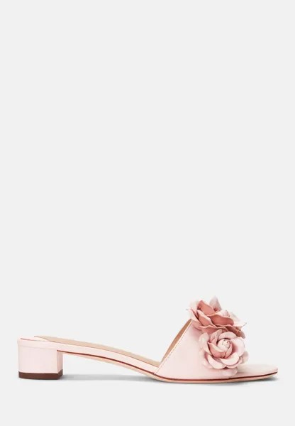 Туфли-мюли без каблуков FLOWER FLAT Lauren Ralph Lauren, цвет pink opal