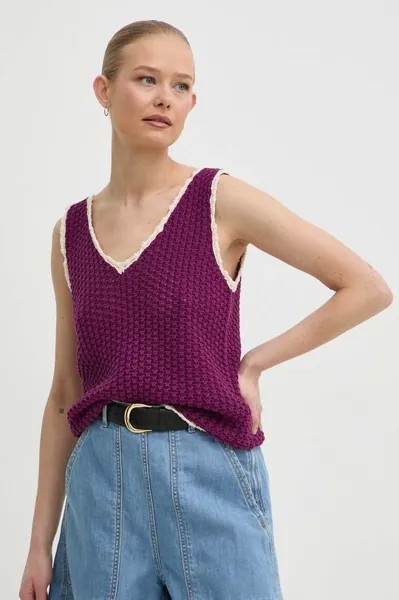 Жилет Weekend Max Mara, фиолетовый