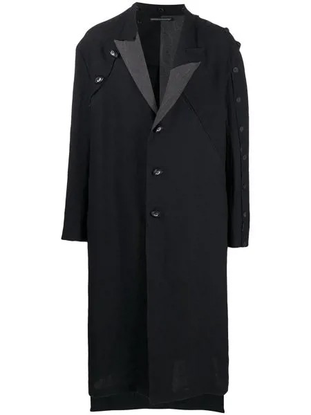 Yohji Yamamoto пальто асимметричного кроя