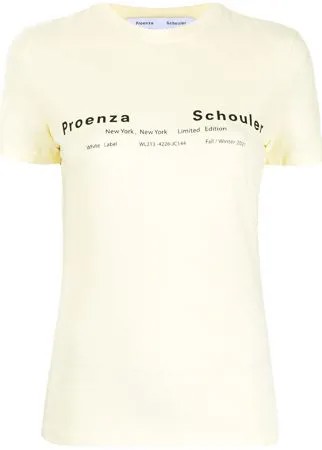 Proenza Schouler White Label футболка с логотипом