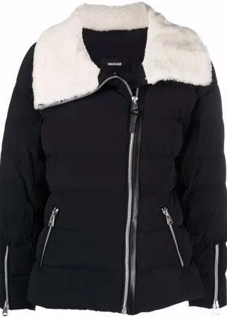 Mackage пуховик с меховой отделкой