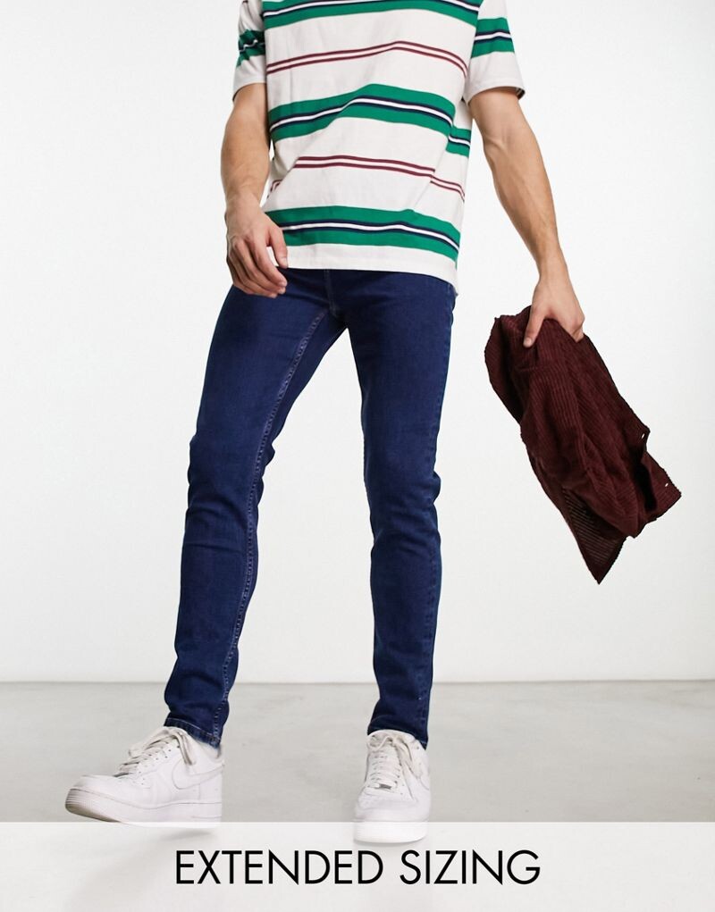 Темно-синие джинсы скинни ASOS DESIGN