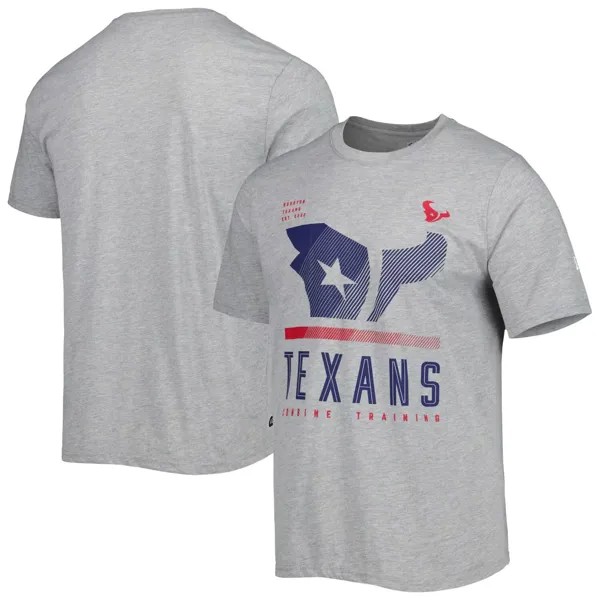 Мужская серая футболка с принтом Houston Texans Joint Authentic Red Zone New Era