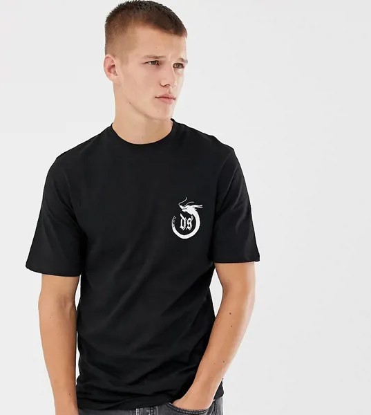 Трикотажная футболка с принтом D-Struct TALL-Черный