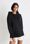 Пуловер WARP LOGO OVERSIZED HOODIE Calvin Klein, черный
