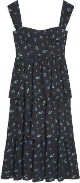 Платье Corset Maxi We Wore What, цвет Black Multi