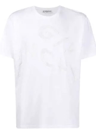 Givenchy футболка с вышитым логотипом Refracted
