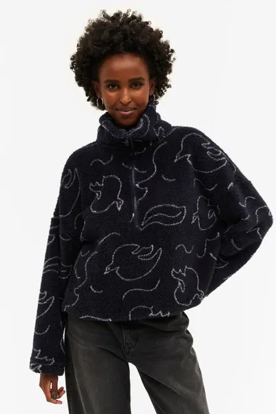 Толстовка женская Monki 1092646016 синяя XS (доставка из-за рубежа)