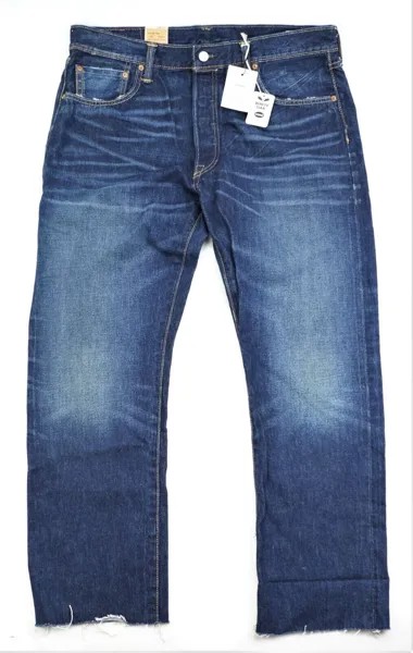 Новые мужские джинсы Levis 501 Selvedge, размер W30 L29, белый дубовый конус, деним без подрубки