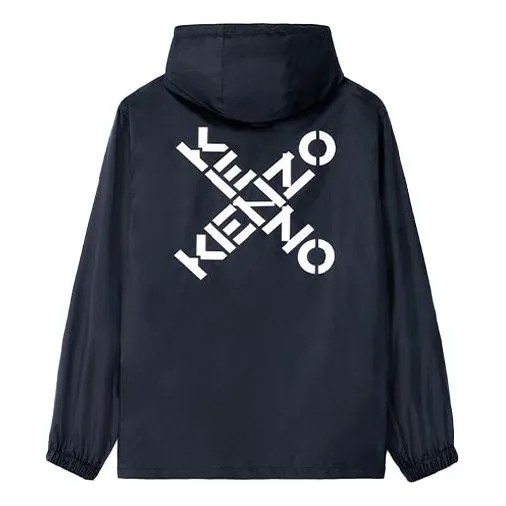 Куртка KENZO Men's Large X Logo Rain Jacket Black, черный