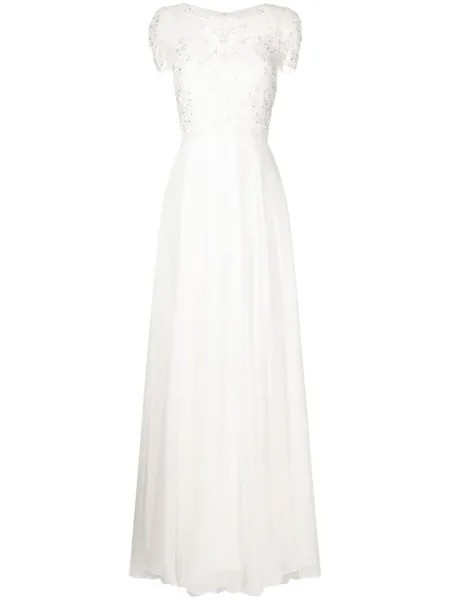 Вечернее платье Albertine с кристаллами Jenny Packham, белый