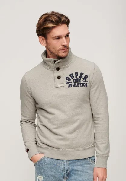 Вязаный свитер VINTAGE ATHLETIC Superdry, цвет light grey marl