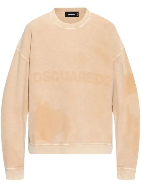 Dsquared2 толстовка с логотипом DSQUARED2, нейтральный цвет
