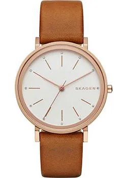 Швейцарские наручные  женские часы Skagen SKW2488. Коллекция Leather