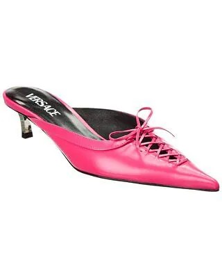 Женские кожаные мюли Versace Pin-Point