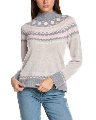 Hannah Rose Fairisle Водолазка с воротником реглан, женский свитер из шерсти и кашемира