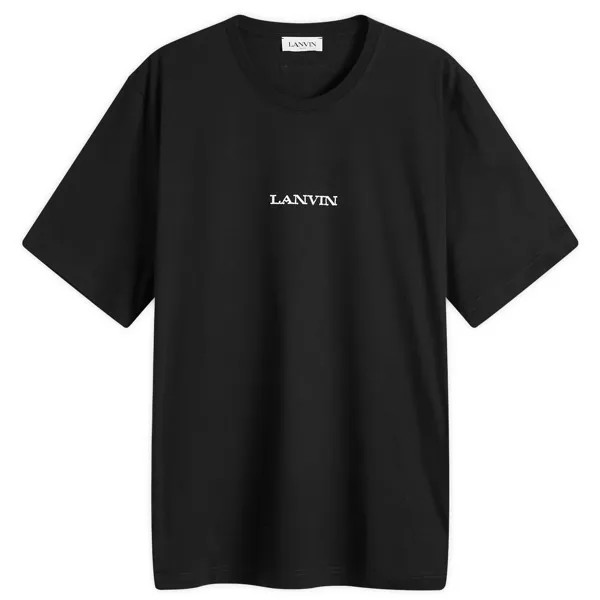 Футболка Lanvin Bouclette Embroidered T-Shirt, черный