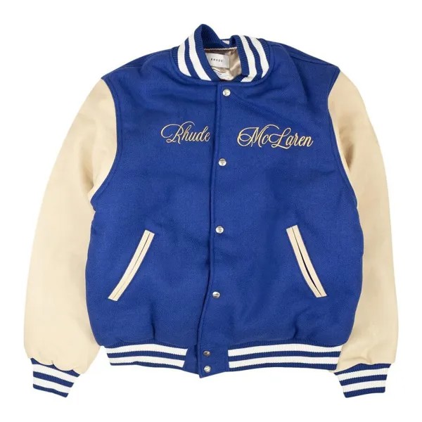 Бомбер Rhude x McLaren Varsity, синий