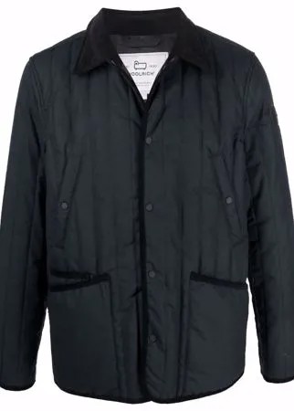 Woolrich стеганая куртка-рубашка Barrier из коллаборации с British Millerain