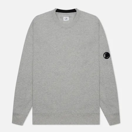 Мужская толстовка C.P. Company Diagonal Raised Fleece Crew Neck, цвет серый, размер S