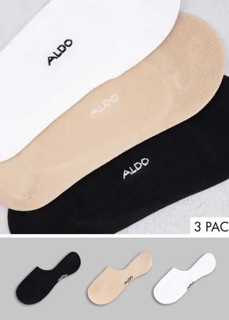 Набор из 3 пар невидимых носков белого цвета ALDO Sisk-Белый