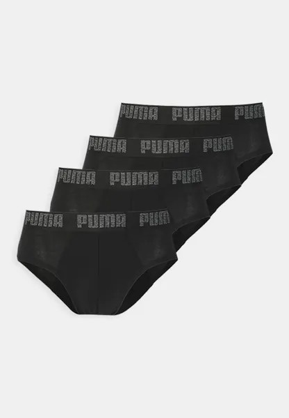 Трусы BASIC BRIEF 4 PACK Puma, цвет black
