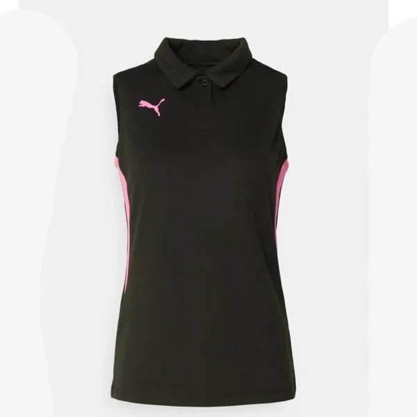 Футболка-поло Puma Individual Padel Women, черный/розовый