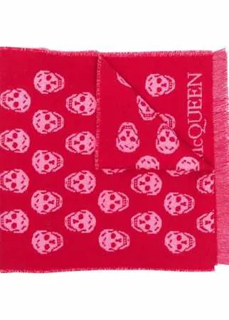 Alexander McQueen шарф с принтом Skull