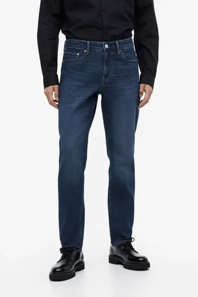 Прямые джинсы стандартного кроя H&M, синий